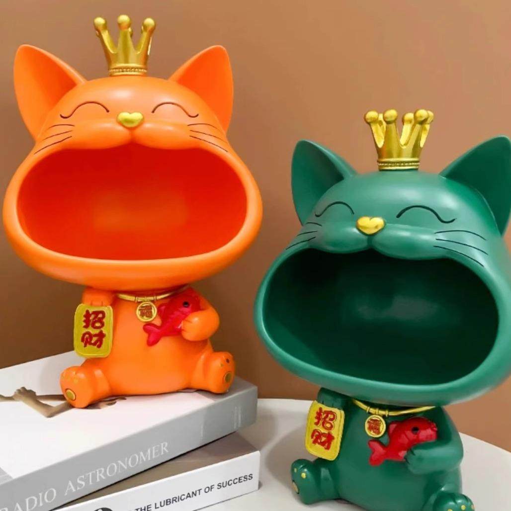 招财猫入户门口玄关钥匙收纳客厅家居装饰品摆件鞋柜乔迁新居礼物,淘宝优惠券,粉丝福利购,淘宝优惠卷