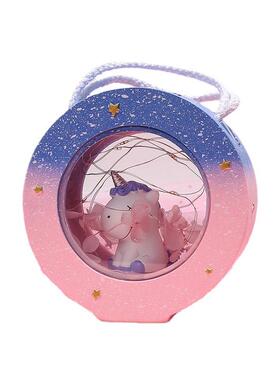 2022新款一路有你双面透明小夜灯学生宿舍桌面装饰星星灯创意礼品