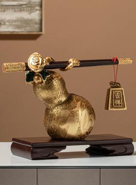 艺贝子新品中式葫芦摆件客司厅电视柜公室装YB-RZ-19饰银行公办开