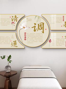 养生馆挂画中医养生馆文化墙壁画四季养生挂图美容院理疗店装饰画