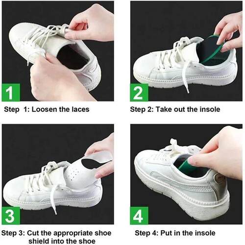 1 Pair Sneaker Shield Sneakers Anti Crease Wrinkled Fold Sho - 图1