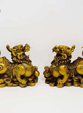 铜貔貅 金钱貔貅摆件铜器工艺品