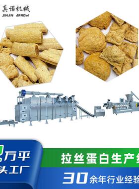 真诺双螺杆设备ETT65制大豆花生拉丝蛋白双蛋白配比纹理劲道