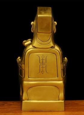 正品纯玉帝家王母神像皇大帝王母娘娘铜铜像用供玉奉佛像摆件