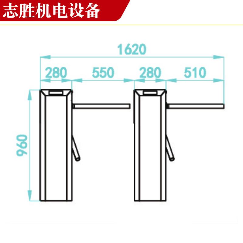Yum Pass Gate Pedestrian Tri-Roller Gate Swipe Card Fingerprint Access Control Attendance System Factory Supermarket Real-name Passage