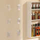 Kitchen multi-functional storage rack seasoning rack without punching wall-mounted salt seasoning jar storage box onion, ginger and garlic storage box
