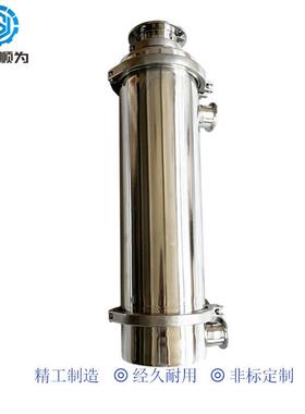 顺为流体定制款快装直通式过滤器304/316不锈钢卡箍式管道净化