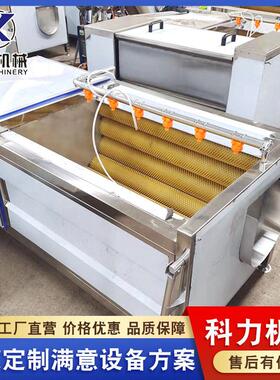 KL-1200型洋葱去皮机 红圆葱毛刷去皮机器 压喷淋清洗设备