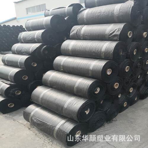 厂家黑色防草布 农用pp除草布盖草布无纺布 透水园林防草布 - 图2