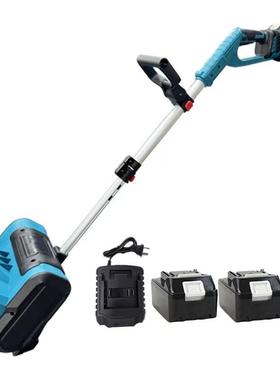 外贸无线手推式机锂电除雪机家用道路清雪神器折叠多功能