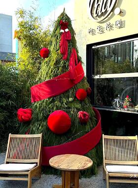 新年造型绒条元店旦春节日橱摆件网红装饰铺打卡陈布列造景布T862