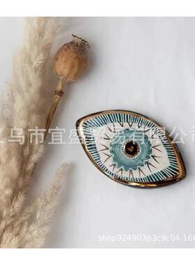 跨境新款眼睛邪恶之眼壁挂装饰品摆件 设计树脂 家居眼睛装修眼睛