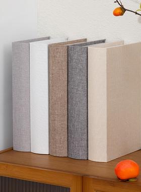 新中式麻布假书模型 装饰书中式风格适用博古架与餐饮空间