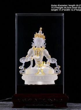 琉璃金刚萨埵佛像摆件家居佛堂供奉神像中式藏传密宗工艺品