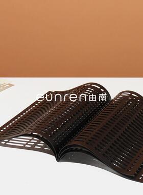 极简风简约镂空艺术金属书卷摆件样板房间售楼部家居桌面软装饰品