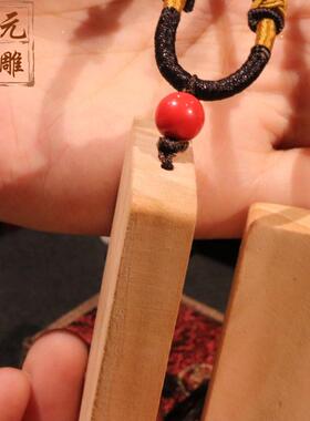 桃木461无事牌木质工艺品 手把件 挂件 挂饰 吊坠桃木片 厂家