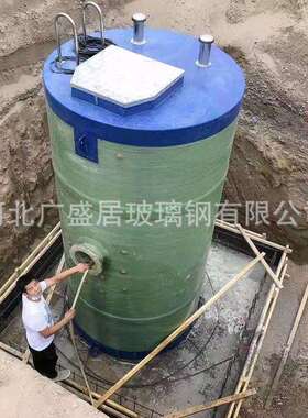 玻璃钢一体化预制泵站污水截污地埋式雨水泵站智能一体化提升泵站