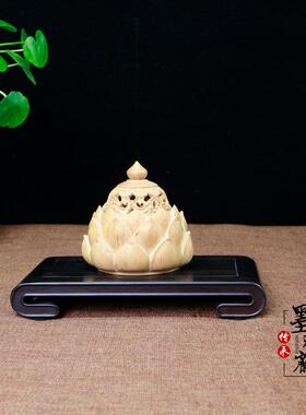 红木书卷底座黑檀实木紫砂壶摆件工艺品文玩玉器瓷器茶宠木雕底托