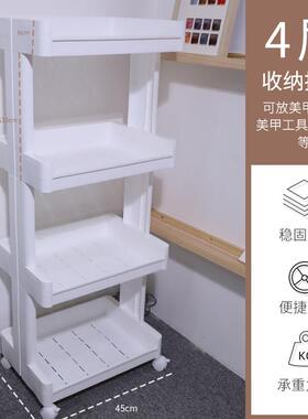 日系展示柜移动置物架多层多功能储物盒工具箱收纳推车美甲店专用