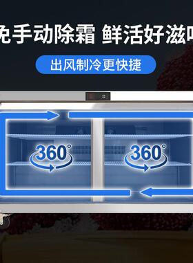 艾力普斯外贸出口卧式冷藏冷冻风冷无霜冷柜单双三门冷藏冷冻商用