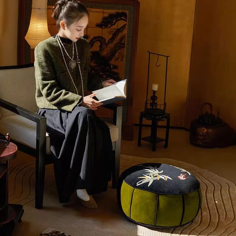 Pouf, futon, cushion, pillow, living room, multi-purpose tatami, Chinese-style cushion, bay window, bedroom, reading floor, footrest