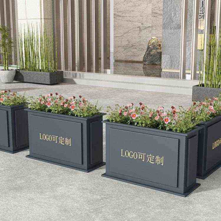 不锈钢户外铁艺花箱组合花槽市政工程售楼部广场花盆隔断移动花坛,淘宝优惠券,粉丝福利购,淘宝优惠卷