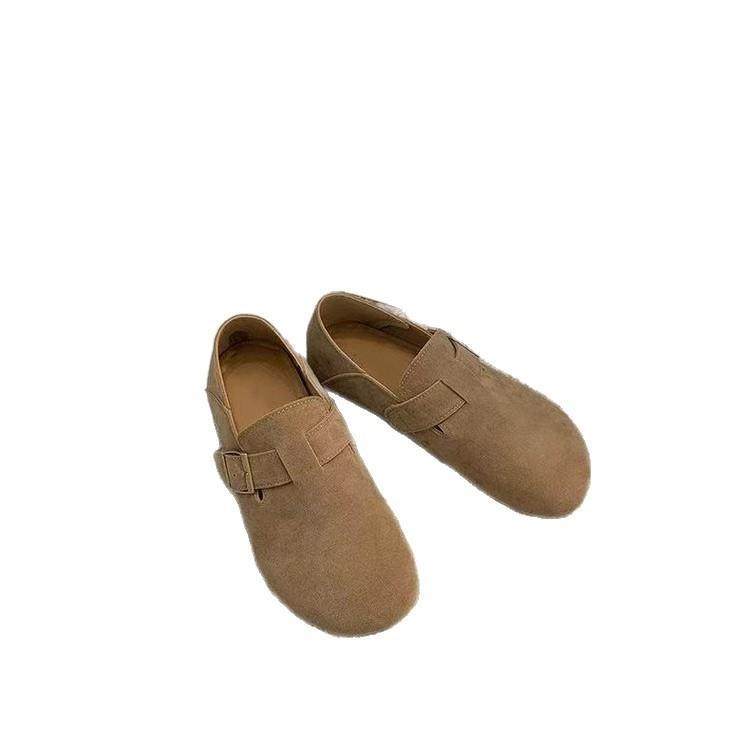 全包勃肯鞋女两穿软底豆豆鞋2025春秋季新款平底单鞋一脚蹬博肯鞋,淘宝优惠券,粉丝福利购,淘宝优惠卷