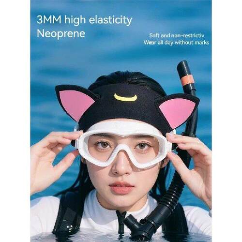 Cat Ears 3mm Neoprene Diving Headband Adjustable Dive - 图2