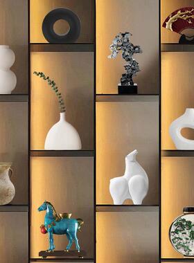 新中式轻奢创意家居摆饰客厅电视柜酒柜高档办公室样板间软装摆设