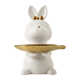 Nordic light luxury ceramic cute rabbit tray porch key storage ornament creative home living room soft decoration