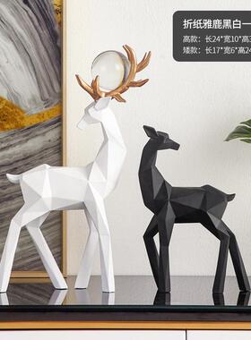 直销新款北欧风格摆件创意现代简约动物鹿日常送礼家居摆设客厅电