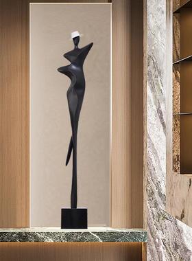 人物雕塑摆件别墅样板间服装店客厅玄关现代简约抽象艺术装饰品
