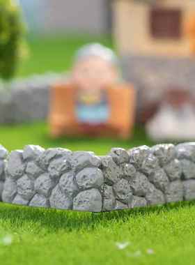 微景观创意小栅栏木板竹子围栏园艺造景 DIY装饰品配件迷你小摆件