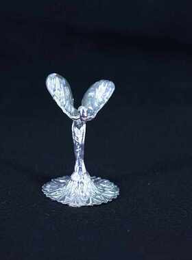 新款合金劳斯莱斯小金人水晶球底球托置物架球金属球托支架