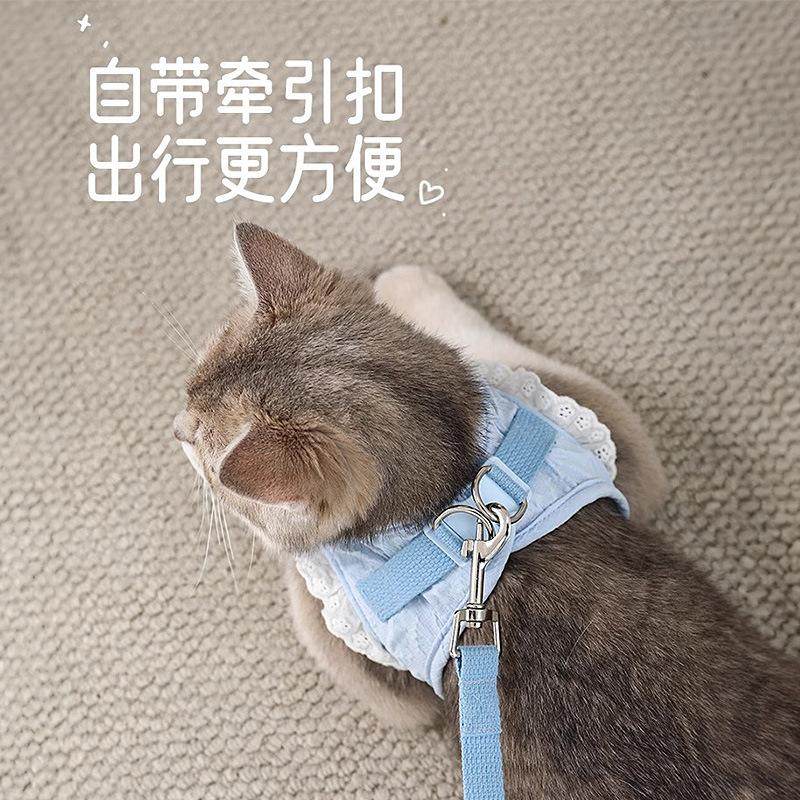 猫咪衣服带牵引绳猫猫小猫外出遛猫绳背心式布偶猫溜猫防挣脱网红,淘宝优惠券,粉丝福利购,淘宝优惠卷