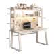 Computer desk bookshelf integrated table student storage combination study table multi-layer iron hole board desk storage rack