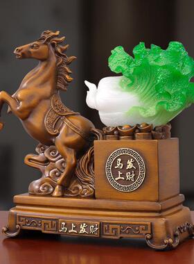 马上有钱K77330发财摆室件中客厅古式架办公客厅收银台乔迁开博业