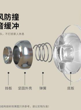 门吸免打孔新款门挡门阻器入户门卫生间防撞门碰磁吸门后吸门固定