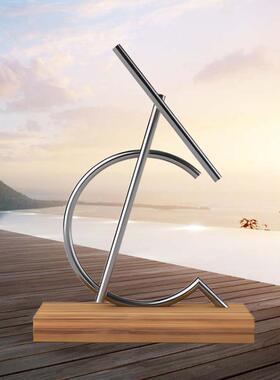 悬摆浮钢铁侠磁混沌永混沌摆00动机摆件高档创装意商务礼品家居室