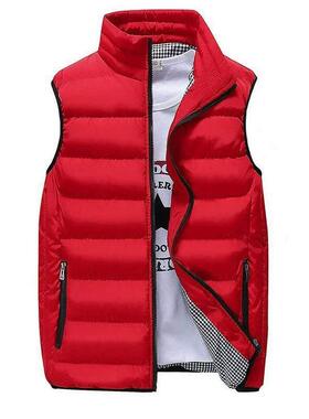 Q 21478 Thickened down cotton men's vest 加厚羽绒棉士坎肩
