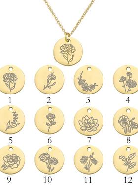 BirthdayNecklace跨境现货吊坠