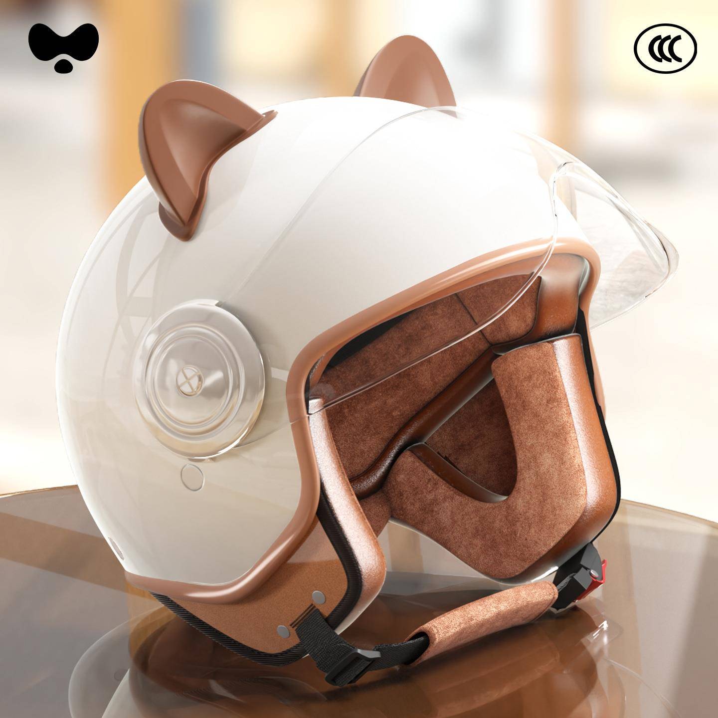 Safety helmet winter helmet for women electric car to keep warm and keep out the cold
