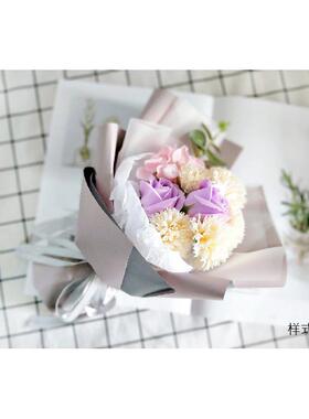 新款直销玫瑰康乃馨香皂花皂花花束礼品节日教师节生日礼物装饰花
