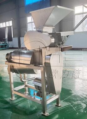 优惠供应不锈钢304工业螺旋榨汁机挤压破碎梨苹果西瓜榨汁
