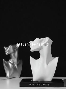 现代抽陈象人物塑摆件列衣帽间首饰架珠宝展示道具样WRB板房雕装