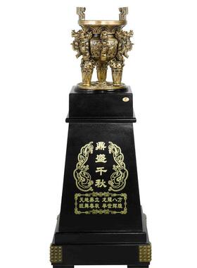 新款直销公司定制大型落地摆件鼎盛千秋大鼎世纪宝鼎圆鼎酒店大堂