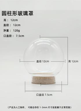 diy玻璃罩软木塞纪念品装饰摆件