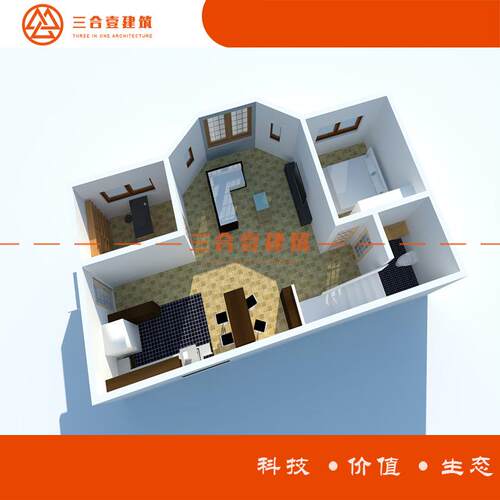 浙江厂家生产轻钢别墅现代简约设计轻钢结构别墅房屋 - 图1