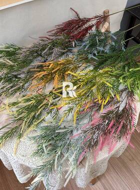 仿真绿植鼠尾草洋草假绢花花薰衣苏草庆婚客厅餐桌花艺样板间装摆