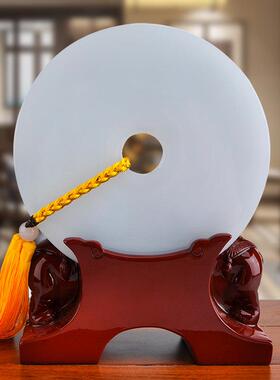 古风工艺礼品摆饰家和万事兴平安扣和氏璧博古架客厅电视柜子家居